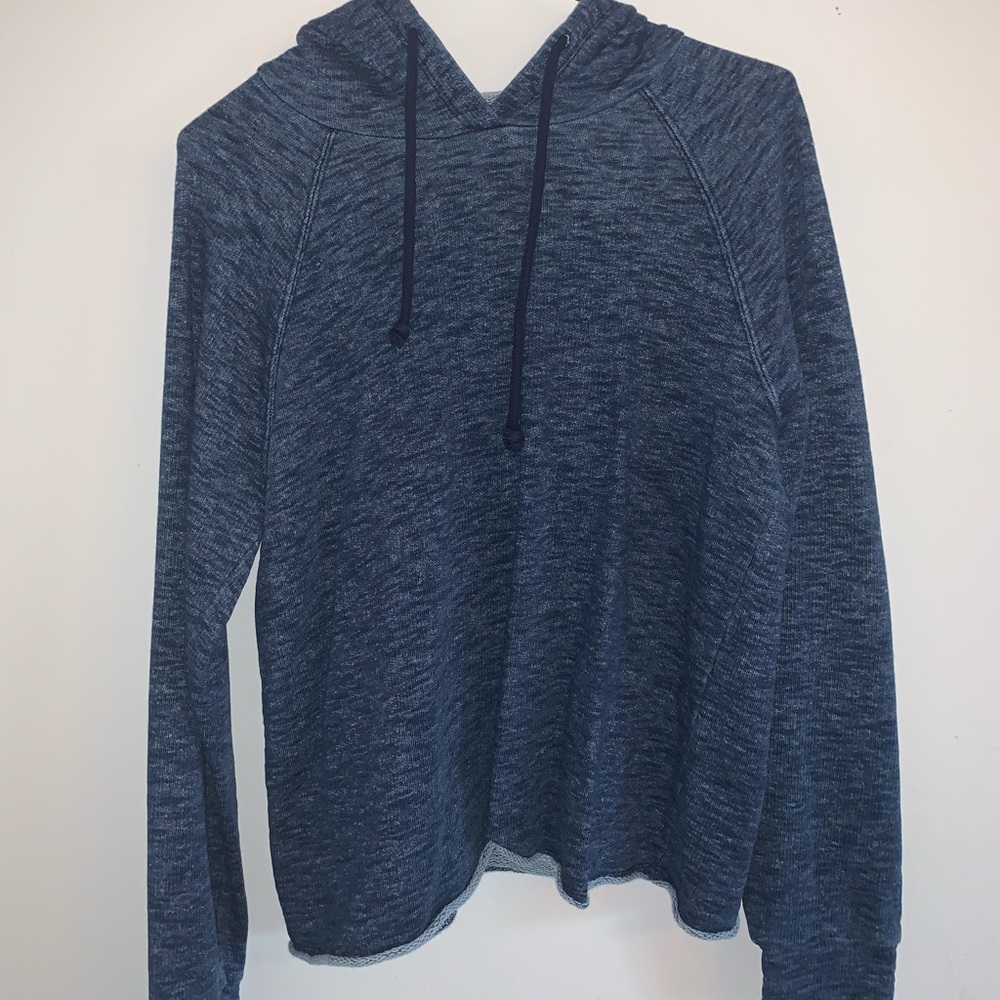 Stylish blue faded hoodie